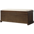 CRO Decor Storage Bench with 3 Removable Classic Rattan Basket (Espresso)