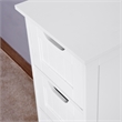 CRO Decor White Bathroom Storage Cabinet Freestanding Cabinet with Drawers