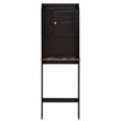CRO Decor Over The Toilet Space Saver Organization Wood Storage Cabinet Espresso