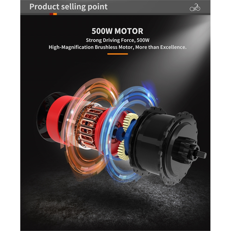 Folding Electric Bike Bicycle 500W Motor 20