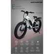 Camouflage Electric Bike Fat Tire Removable Lithium Battery  with Fender(White)