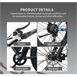 750W Electric Bike Fat Tire Removable Lithium Battery for Adults with  Fender
