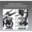 500W Electric Bike Fat Tire P7 36V 12.5AH Removable Lithium Battery for Adults
