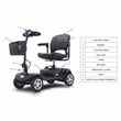 CRO Decor Garden Outdoor Hot Sell Lightweight Compact Electric Mobility Scooters