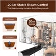 Espresso Machine 20-Bar Espresso Maker 1.5L Water Tank (Sliver)