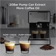 Espresso Machine 20-Bar Espresso Maker 1.5L Water Tank (Sliver)