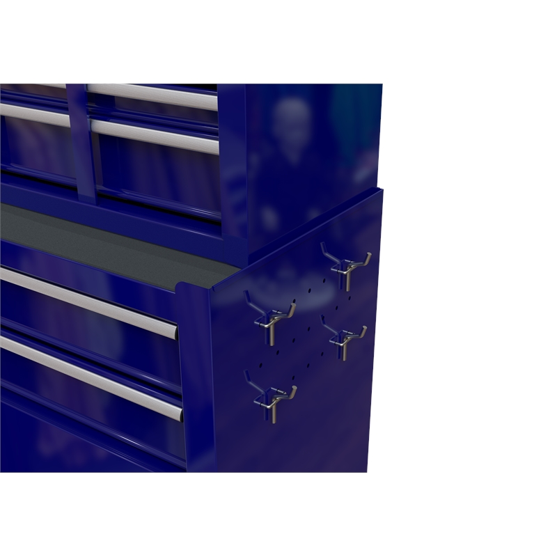 CRO Decor High Capacity Tool Chest with Wheels 8 Drawers Tool Storage (Blue)