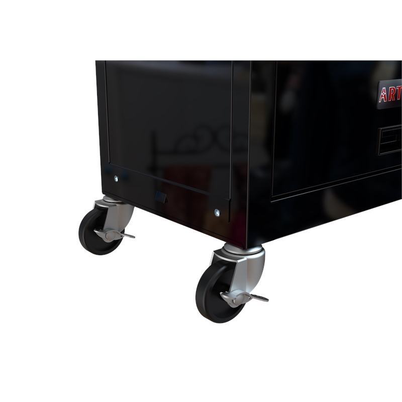 CRO Decor High Capacity Tool Chest with Wheels 8 Drawers Tool Storage (Black)