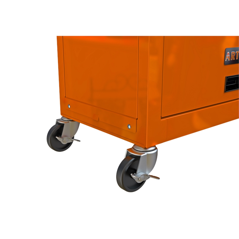 CRO Decor High Capacity Tool Chest with Wheels 8 Drawers Tool Storage (Orange)