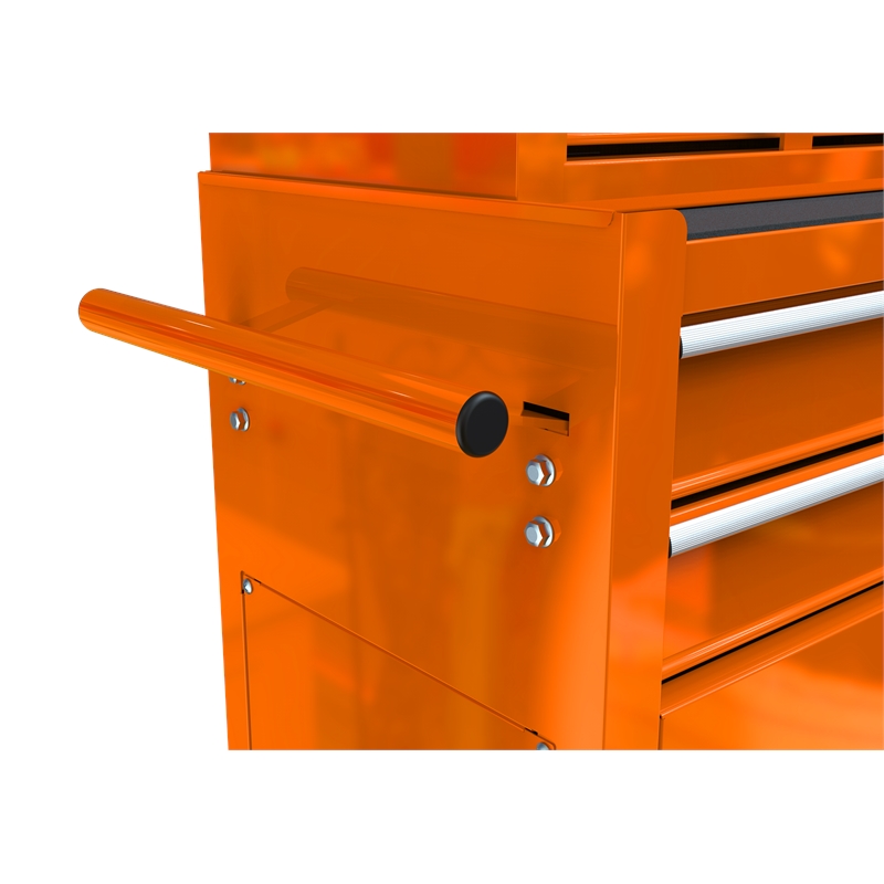 CRO Decor High Capacity Tool Chest with Wheels 8 Drawers Tool Storage (Orange)