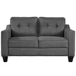 CRO Decor 3 Piece Sectional Sofa Linen Living Room Set with Tufted Cushions