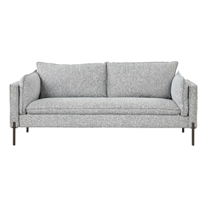 CRO Decor 76.2&quot Modern Style 3 Seat Sofa Linen Fabric Upholstered Couch (Gray)
