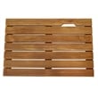 Teak Shower Mat Non-Slip Bath Mat Sturdy Waterproof Wooden Floor Mat 24 x 16 in