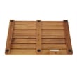 Teak Shower Mat Non-Slip Bath Mat Sturdy Waterproof Wooden Floor Mat 24 x 16 in