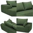CRO Decor L-shaped Corduroy free-install fully foam-filled living room sofa