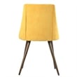 CRO Decor Yellow Flannel Cover Upholstered Dining Chairs (Set of 2)
