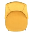 CRO Decor Yellow Flannel Cover Upholstered Dining Chairs (Set of 2)