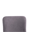 CRO Decor Gray Upholstered Bar Stool with Backrest (Set of 2)