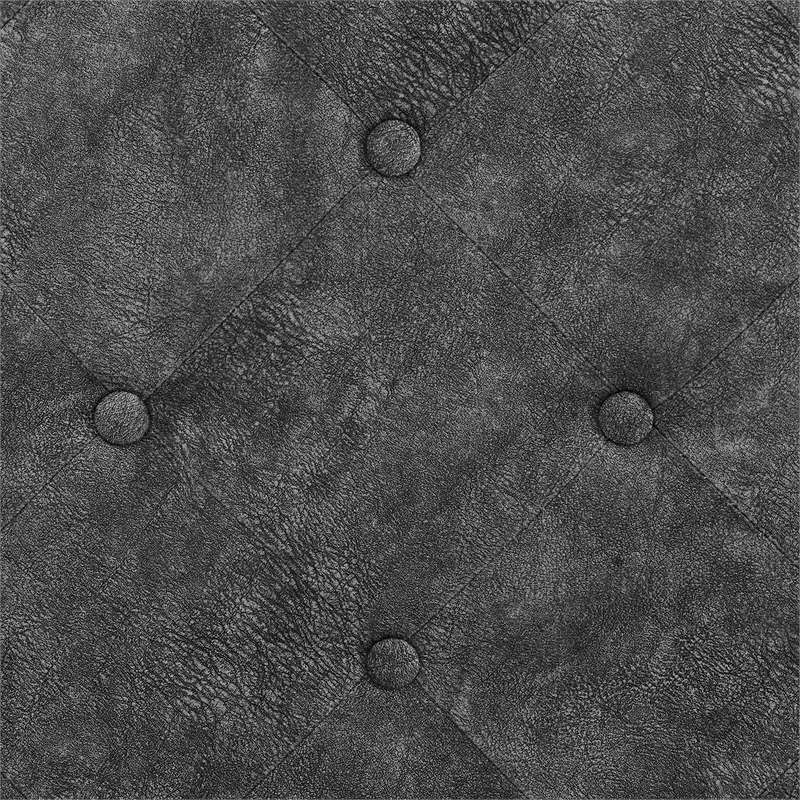 CRO decorative gray armrest button tufted sofa bed frame