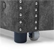 CRO decorative gray armrest button tufted sofa bed frame