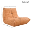 CRO Decor Full Foam Filled Sofa Chair (Orange)