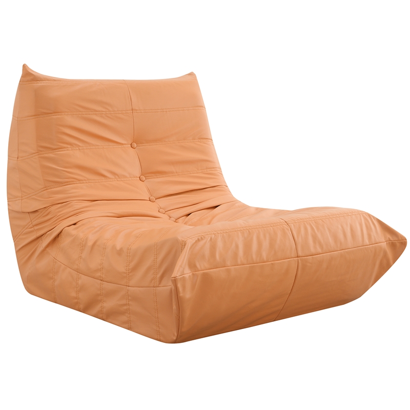 CRO Decor Full Foam Filled Sofa Chair (Orange)