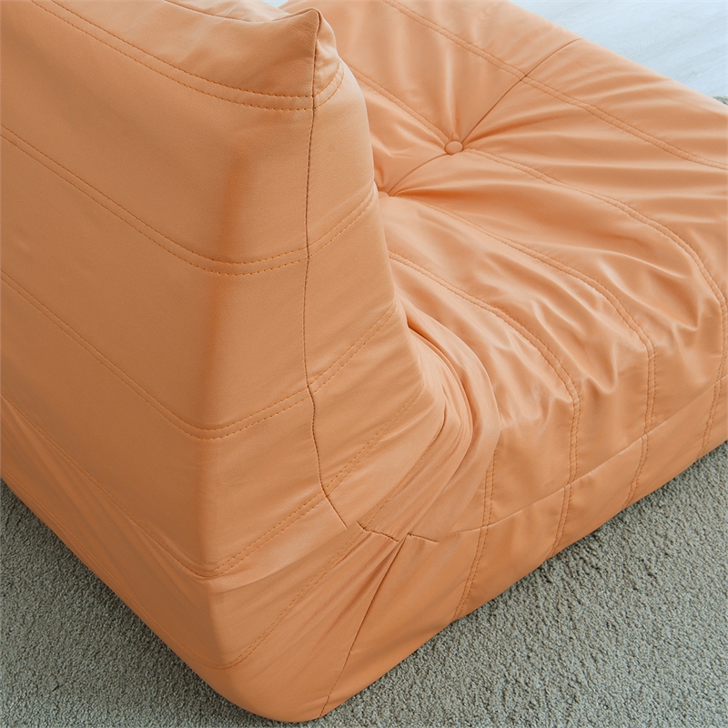 CRO Decor Full Foam Filled Sofa Chair (Orange)