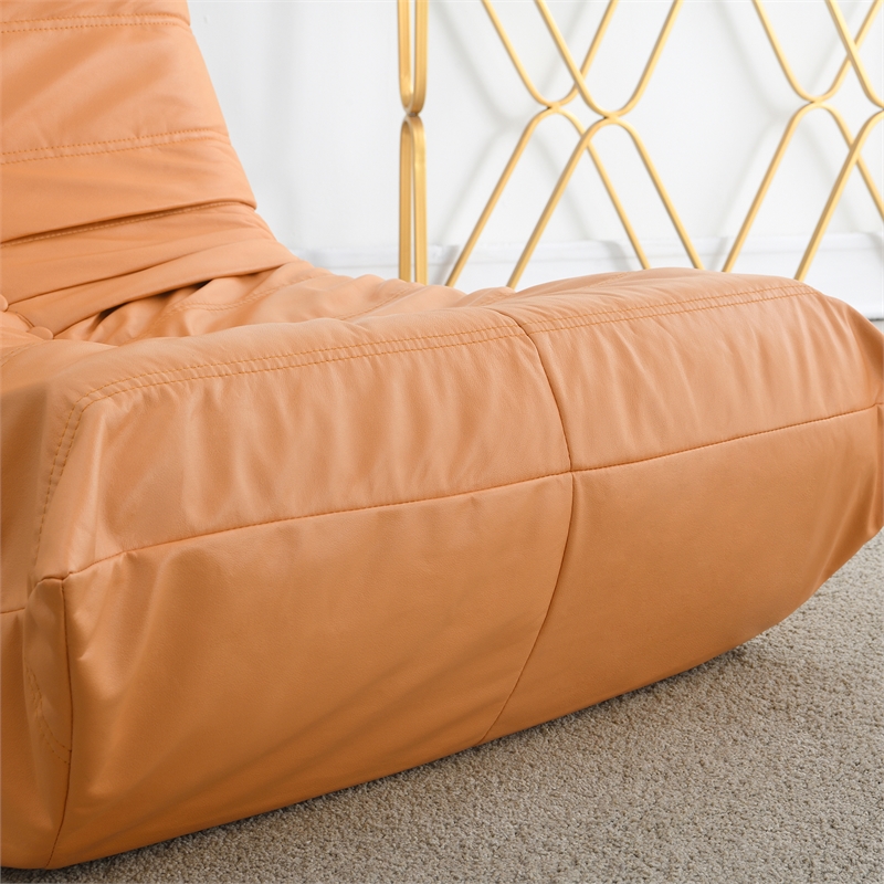 CRO Decor Full Foam Filled Sofa Chair (Orange)