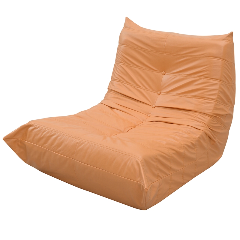 CRO Decor Full Foam Filled Sofa Chair (Orange)