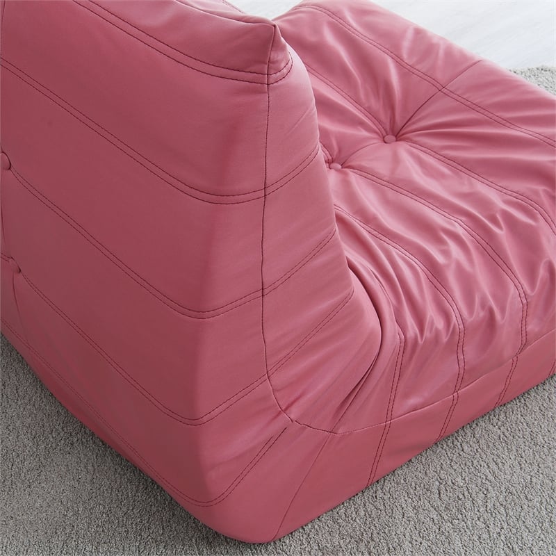 CRO Decor Full Foam Filled Sofa Chair (Red)