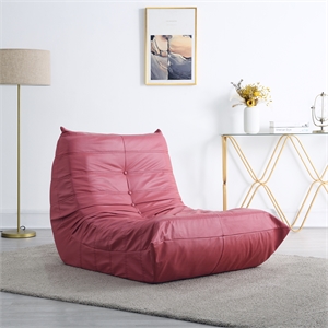 cro decor full foam filled sofa chair (red)