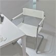 CRO Decor Modern Faux Leather Stainless Steel Office Chair Dining Chair