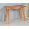 CRO Decor Modern Solid Wood Large Office Desk with Grain Patterns in Mahogany