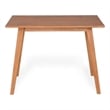 CRO Decor Modern Solid Wood Large Office Desk with Grain Patterns in Mahogany