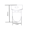 CRO Decor Modern Ceramic Elongated Toilet with Double Flush in White
