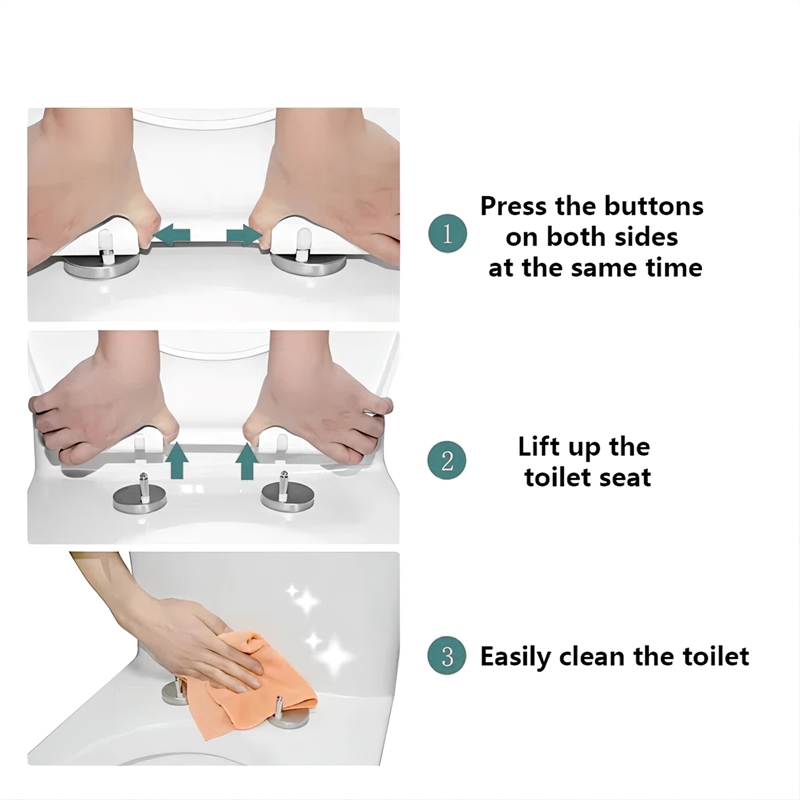 CRO Decor Modern Ceramic Compact Toilet with Double Flush in White