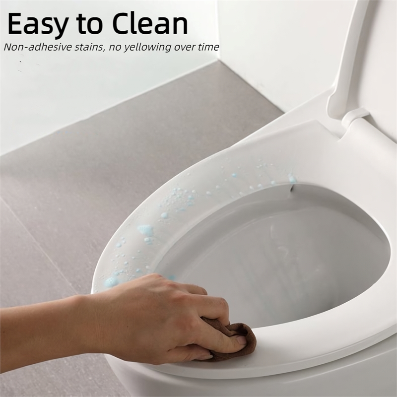 CRO Decor Modern Ceramic Compact Toilet with Double Flush in White