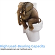CRO Decor Modern Ceramic Compact Toilet with Double Flush in White