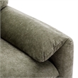 CRO Decor Modern Style Matcha Green Chenille Oversized Armchair