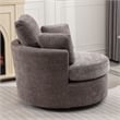 CRO Decor Extra Large Circular Swivel Chair in Gray