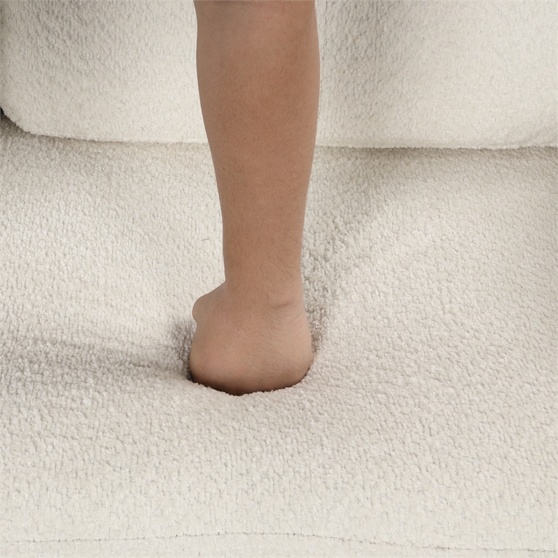 CRO Decor Segmented Pull-Out Convertible Sofa Bed with Storage Footstool