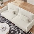 CRO Decor Modern Couch Corduroy Fabric Comfy Convertible Futon Sofa bed