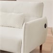 CRO Decor Modern Couch Corduroy Fabric Comfy Convertible Futon Sofa bed