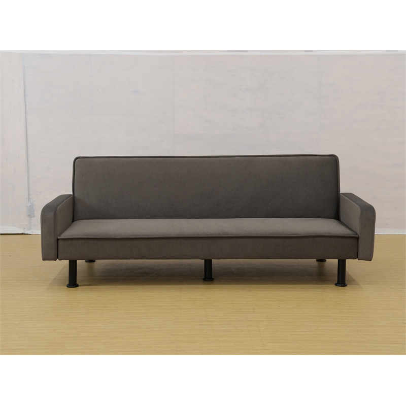 CRO Decor Brown Flange Living Room with Adjustable Sofa from Multiple Angles