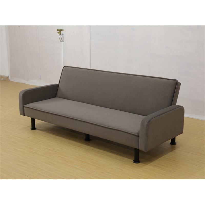 CRO Decor Brown Flange Living Room with Adjustable Sofa from Multiple Angles