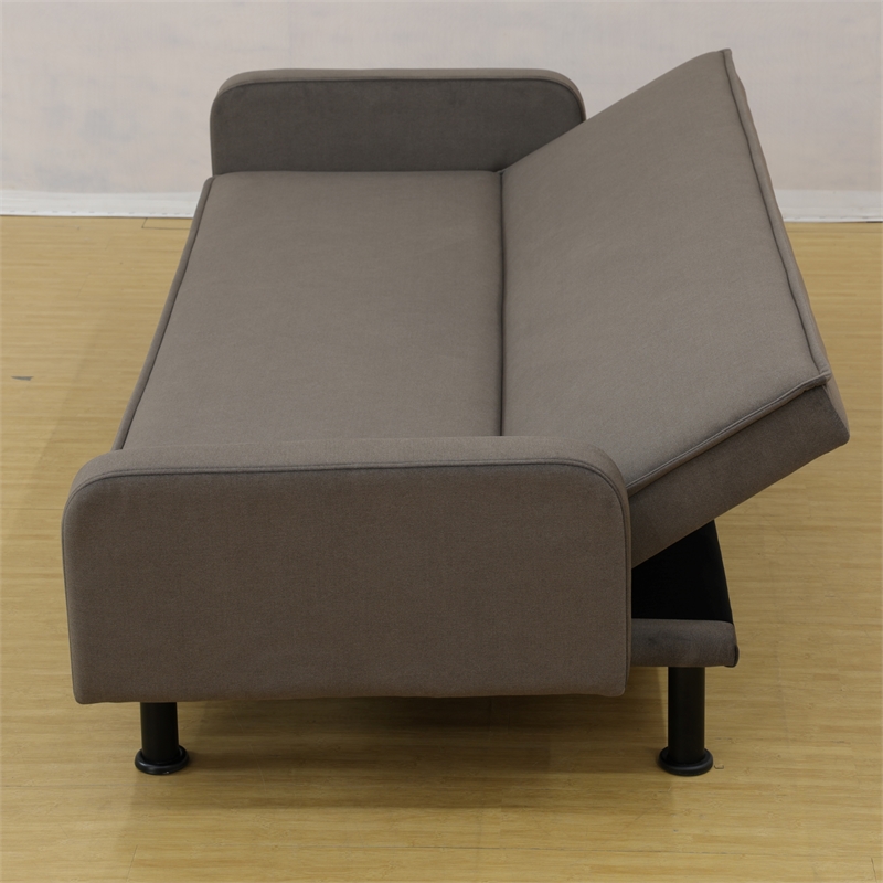 CRO Decor Brown Flange Living Room with Adjustable Sofa from Multiple Angles