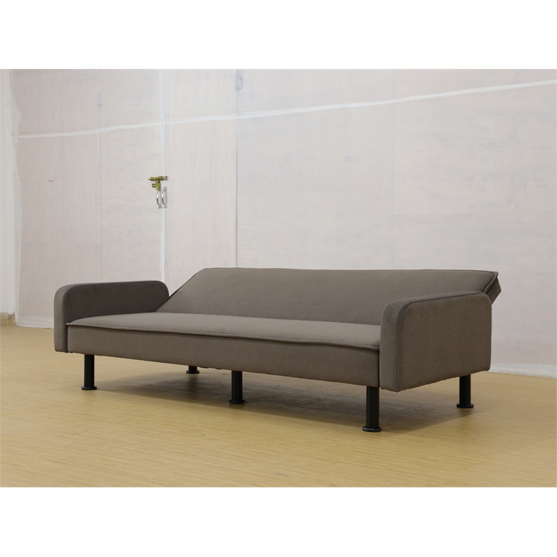 CRO Decor Brown Flange Living Room with Adjustable Sofa from Multiple Angles