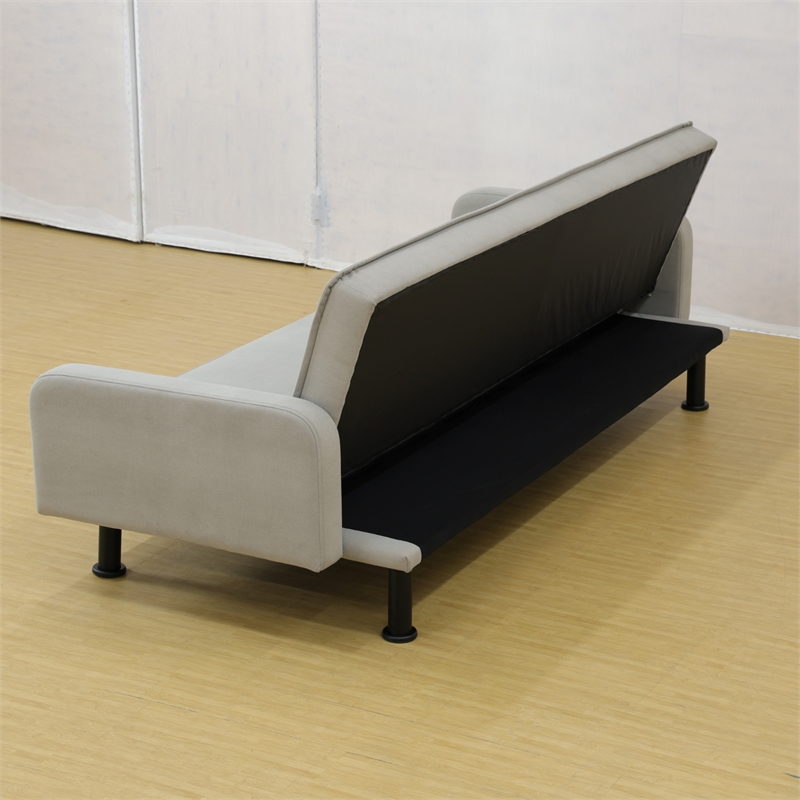 CRO Decor Grey Flange Living Room with Adjustable Sofa from Multiple Angles