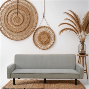 CRO Decor Grey Flange Living Room with Adjustable Sofa from Multiple Angles