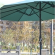 CRO Decor 14.8 Ft Light Green outdoor terrace large double-sided umbrella